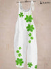 St. Patrick's Day Women's Vintage Print Casual Jumpsuit