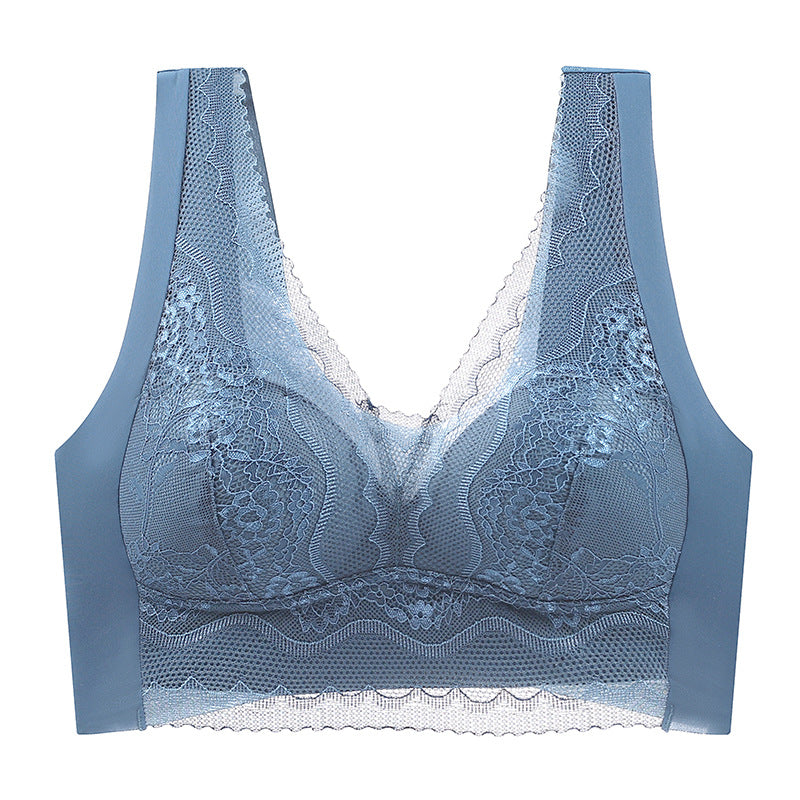 Zacoi Lace anti-exposure seamless bra
