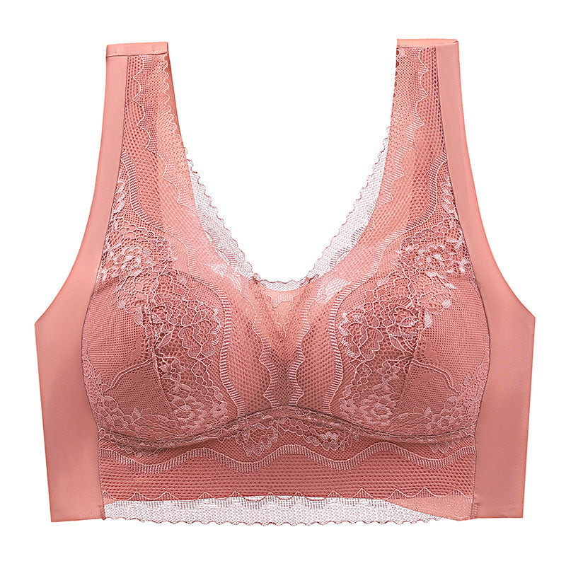 Zacoi Lace anti-exposure seamless bra