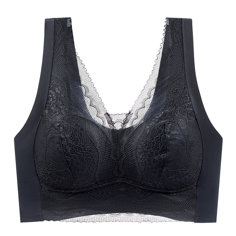 Zacoi Lace anti-exposure seamless bra