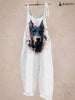 Women's Doberman Pinscher Print Jumpsuit