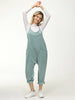 Casual Wide-Leg Simple Solid Color Pocket Jumpsuit