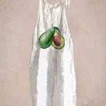 Cute Avocado Loose Casual Jumpsuit