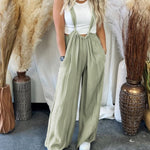 Soft Loose Solid Color Casual Jumpsuit
