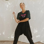 Casual Wide-Leg Simple Solid Color Pocket Jumpsuit