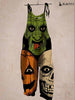 Halloween skull Print Jumpsuit