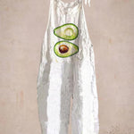 Cute Avocado Loose Casual Jumpsuit