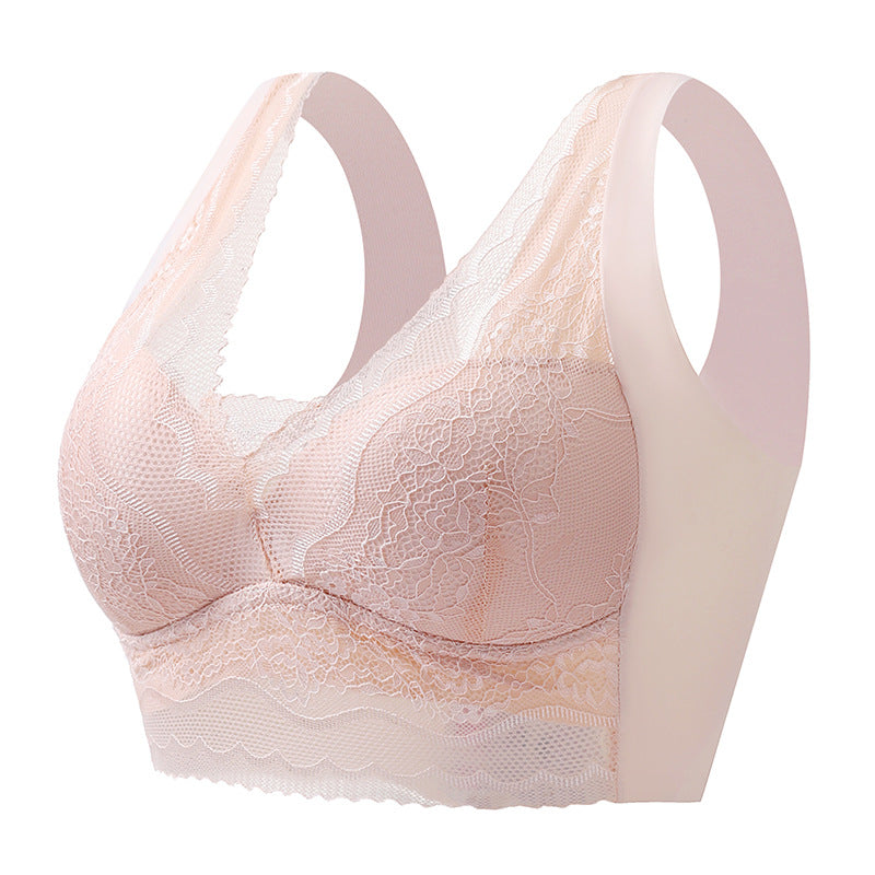 Zacoi Lace anti-exposure seamless bra