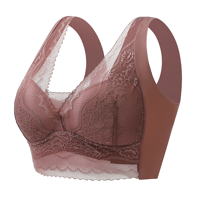 Zacoi Lace anti-exposure seamless bra