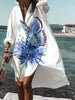 Solid V Neck Casual Dress - 13
