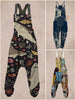 Set of 3 Women's Fashion Sleeveless Harem Jumpsuit - D