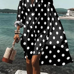 Printed Beach Vacation Blouse -24
