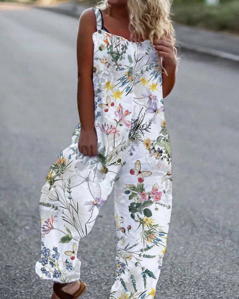 Vintage Floral Jumpsuit