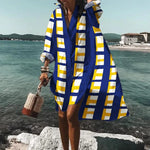 Printed Beach Vacation Blouse -2