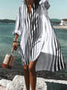 Printed Beach Vacation Blouse -13