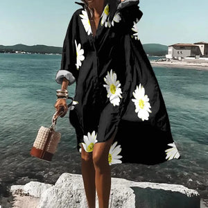 Printed Beach Vacation Blouse -22