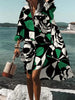 Printed Beach Vacation Blouse -10