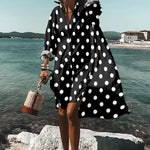 Printed Beach Vacation Blouse -24