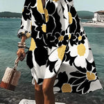 Printed Beach Vacation Blouse -19