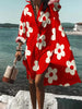 Printed Beach Vacation Blouse -18