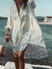 Fly Bird Print Loose Shirt Dress
