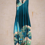 Ladies Summer Sleeveless Harem Jumpsuit