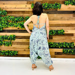 Ladies Silk Backless Jumpsuits