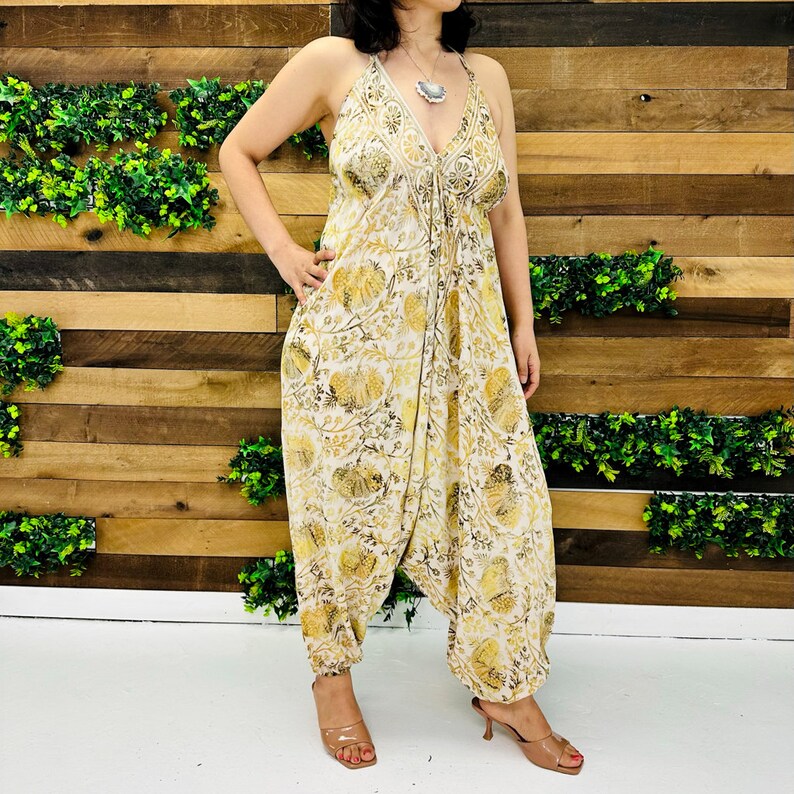 Ladies Silk Backless Jumpsuits