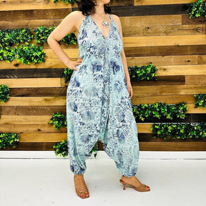 Ladies Silk Backless Jumpsuits