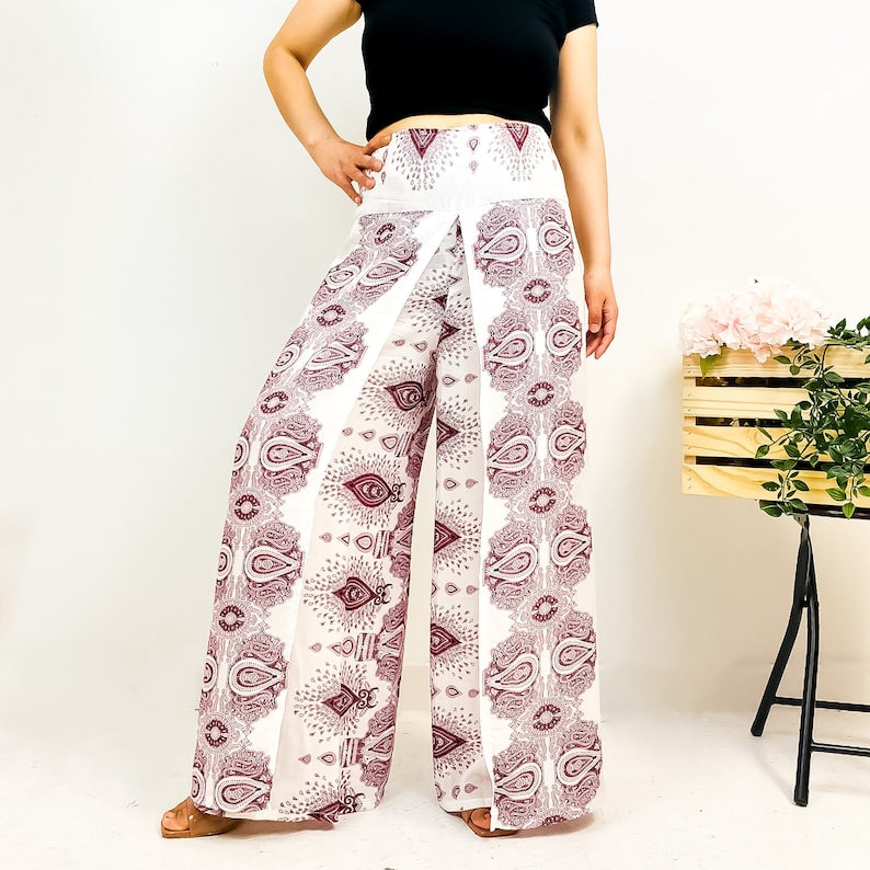 Ladies Summer Wide Leg Pants