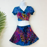 Ladies Tie Dye Mini Skirt