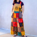 Block Print Boho Unisex Overalls