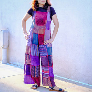 Block Print Boho Unisex Overalls