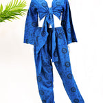 Celestial Pant Set with Bell Sleeves Top