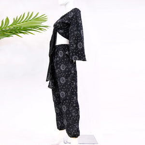 Celestial Pant Set with Bell Sleeves Top