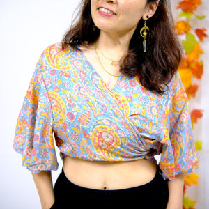 Women's Bohemian Crop Blouse