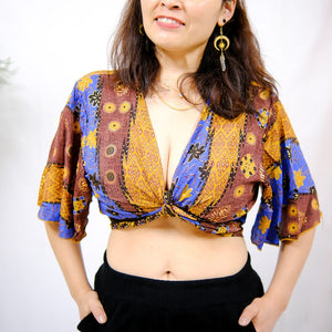 Women's Bohemian Crop Blouse