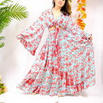 Women's Colorful Printed Long Skirt