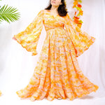 Women's Colorful Printed Long Skirt
