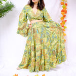 Ladies Bohemian Style Flowy Skirt