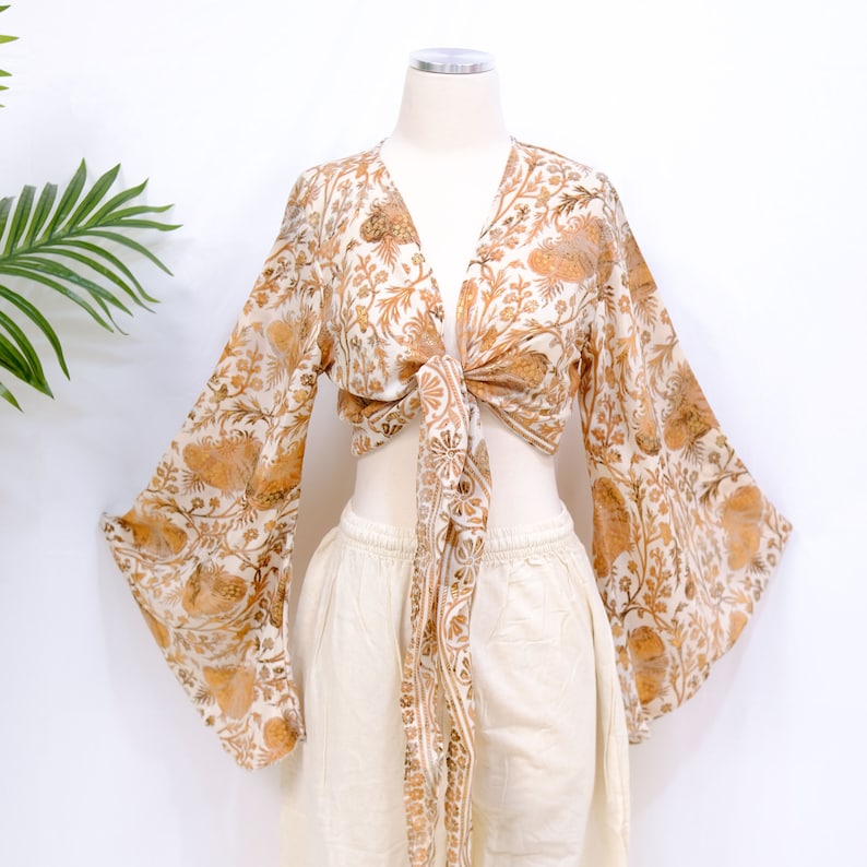 Women's Patchwork  Tie Top