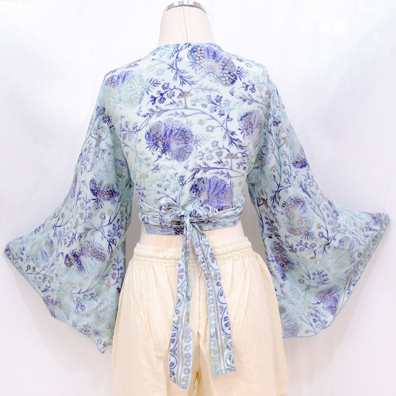 Women's Patchwork  Tie Top