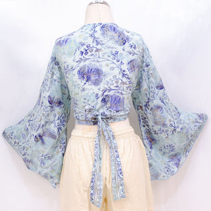 Women's Patchwork  Tie Top