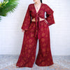 Women's Celestial Sun/Moon Palazzo Pants with Tie Top Set